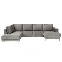 Fredriks Wohnlandschaft Summer Webstoff - Samt Vaia: Grau - Longchair davorstehend rechts / Ottomane links 36 Fredriks Wohnlandschaft Summer Webstoff - Samt Vaia: Grau - Longchair davorstehend rechts / Ottomane links -Wohnzimmermöbel boutique en ligne 1000279791 211217 13142800645 DETAILS P000000001000279791