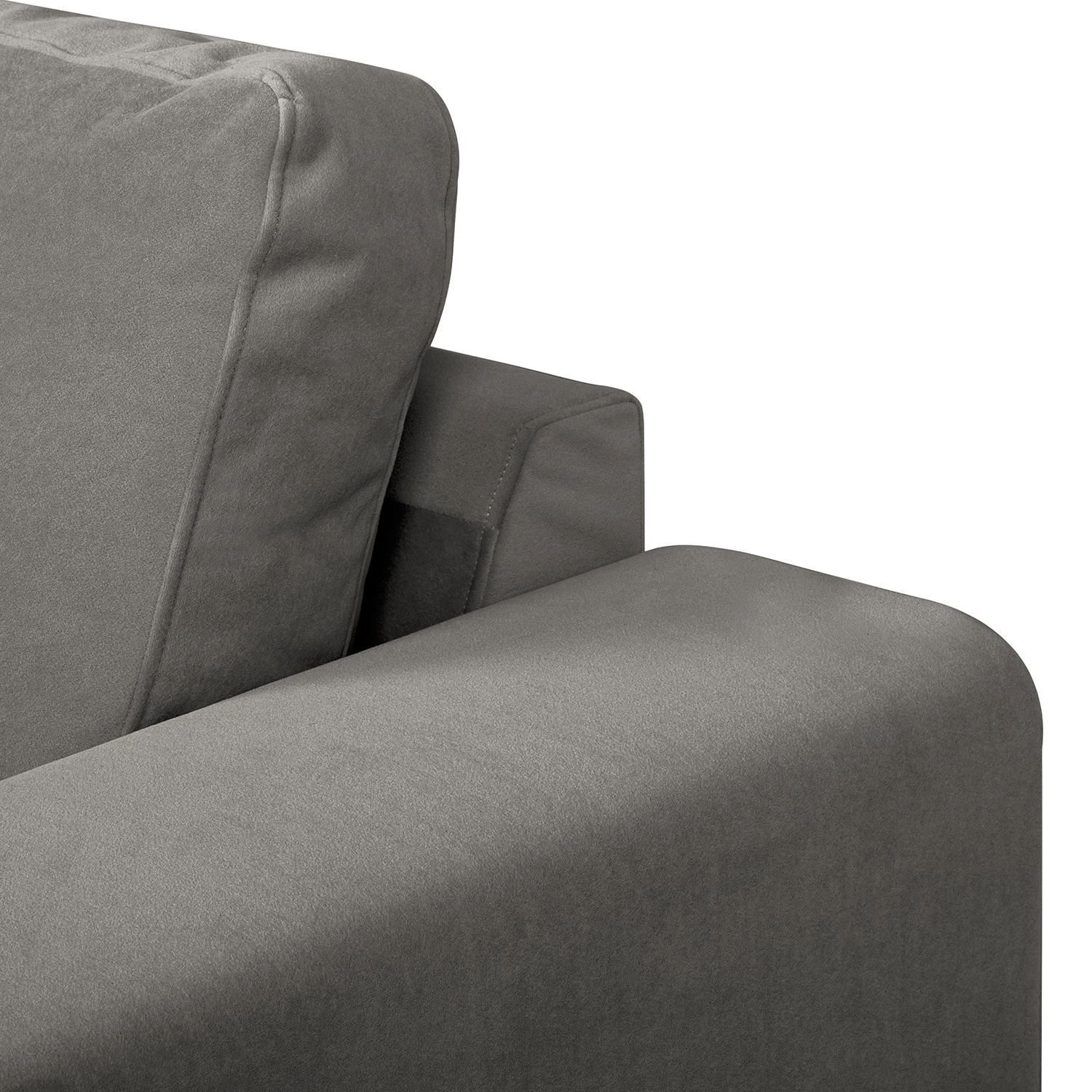 Fredriks Wohnlandschaft Summer Webstoff - Samt Vaia: Grau - Longchair davorstehend rechts / Ottomane links 16 Fredriks Wohnlandschaft Summer Webstoff - Samt Vaia: Grau - Longchair davorstehend rechts / Ottomane links – Bild 16