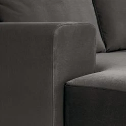 Fredriks Ecksofa Summer - Samt Vaia: Dunkelgrau - Longchair davorstehend rechts - Mit Schlaffunktion -Wohnzimmermöbel boutique en ligne 1000279810 211217 13144000917 DETAILS P000000001000279810