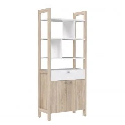 Norrwood Regal Holvik - Eiche Sonoma Dekor / Weiß