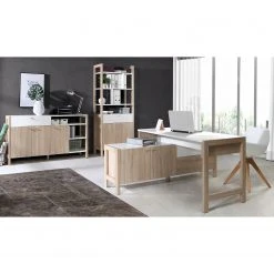 Norrwood Regal Holvik - Eiche Sonoma Dekor / Weiß -Wohnzimmermöbel boutique en ligne 1000280674 210813 08154300116 MOOD DETAILS P000000001000280674 mood