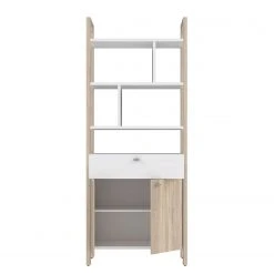 Norrwood Regal Holvik - Eiche Sonoma Dekor / Weiß -Wohnzimmermöbel boutique en ligne 1000280674 210813 08154300118 DETAILS P000000001000280674