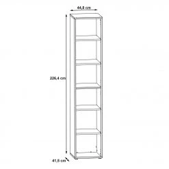 Fredriks Regal Kendrick III - Weiß / Grau -Wohnzimmermöbel boutique en ligne 1000280680 210813 08154600165 SKETCH DETAILS P000000001000280680 sketch