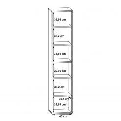 Fredriks Regal Kendrick III - Weiß / Grau -Wohnzimmermöbel boutique en ligne 1000280680 210813 08154600166 SKETCH DETAILS P000000001000280680 sketch