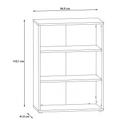Fredriks Regal Kendrick - Weiß / Grau -Wohnzimmermöbel boutique en ligne 1000280692 210813 08155200262 SKETCH DETAILS P000000001000280692 sketch