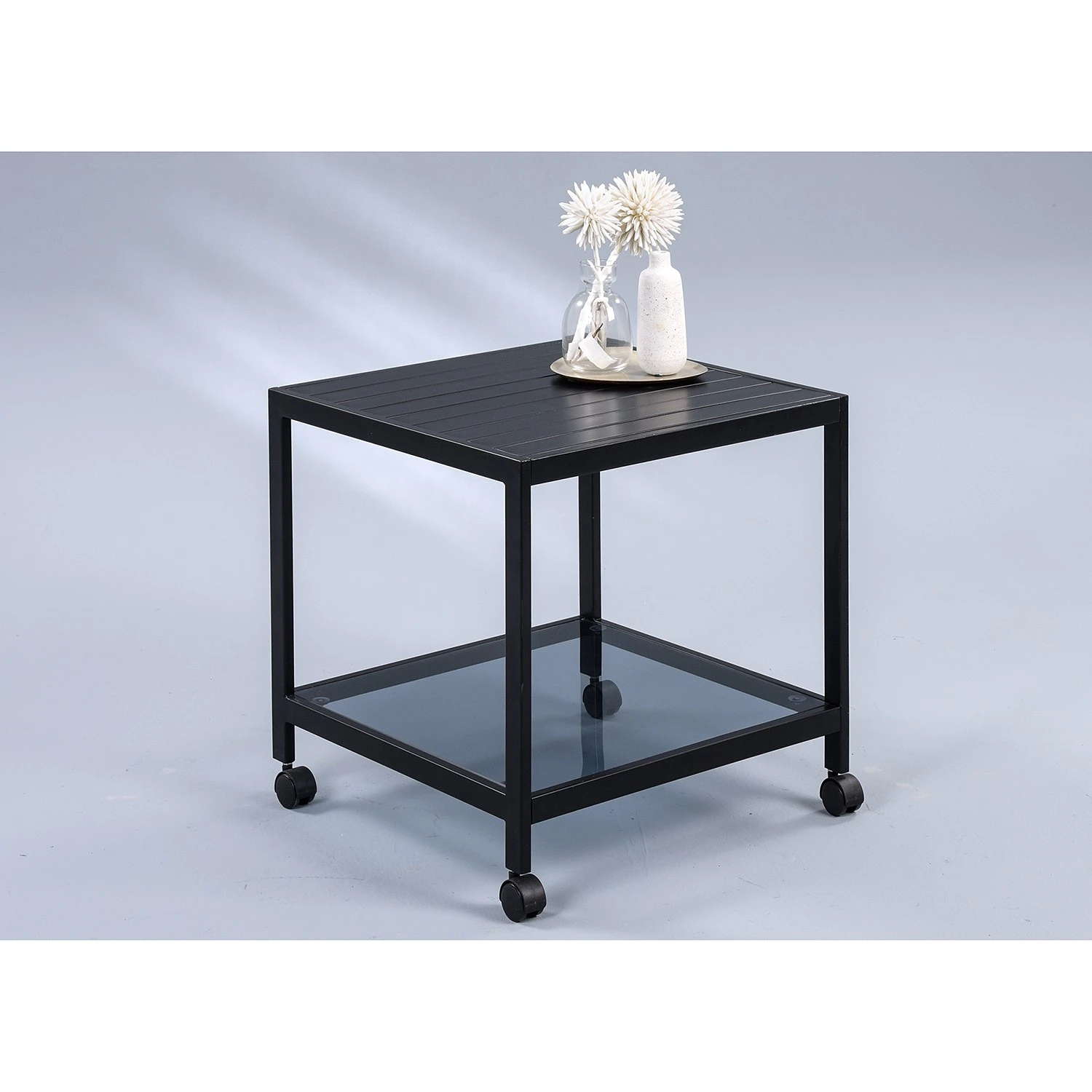 Loftscape Couchtisch Talsi - Metall / Glas - Schwarz 2 Loftscape Couchtisch Talsi - Metall / Glas - Schwarz – Bild 2