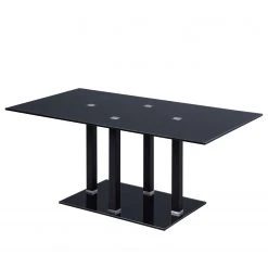 Loftscape Couchtisch Narva - Glas / Metall - Schwarz