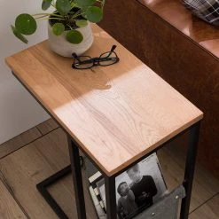 Ars manufacti Beistelltisch Montverde III - Eiche massiv / Metall - Eiche -Wohnzimmermöbel boutique en ligne 1000281307 220126 061238000060 DETAILS P000000001000281307