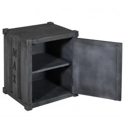 Wolf-Möbel Nachtkommode Container II - Akazie Grau -Wohnzimmermöbel boutique en ligne 1000281789 220223 030 DETAILS P000000001000281789