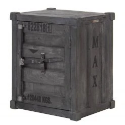 Wolf-Möbel Nachtkommode Container II - Akazie Grau