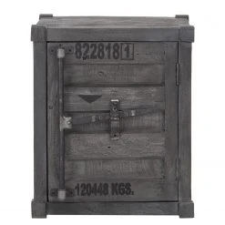 Wolf-Möbel Nachtkommode Container II - Akazie Grau -Wohnzimmermöbel boutique en ligne 1000281789 220616 030 DETAILS P000000001000281789