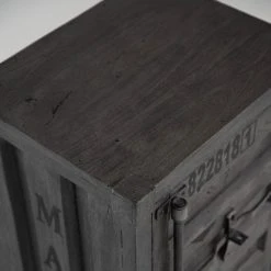 Wolf-Möbel Nachtkommode Container II - Akazie Grau -Wohnzimmermöbel boutique en ligne 1000281789 220616 036 DETAILS P000000001000281789