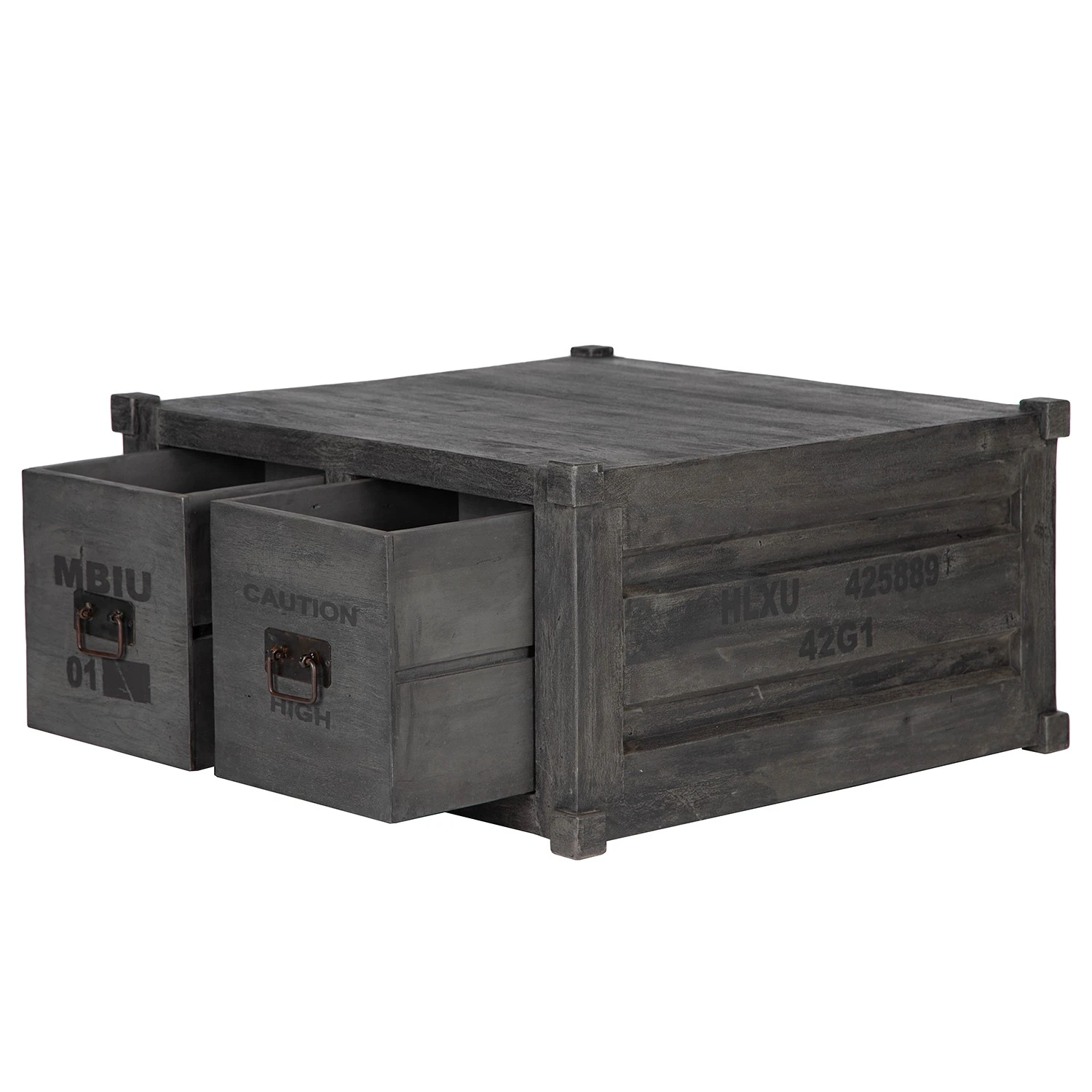 Wolf-Möbel Couchtisch Container I - Akazie Grau 4 Wolf-Möbel Couchtisch Container I - Akazie Grau – Bild 4