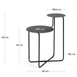 Loftscape Beistelltisch Vetla - Metall - Schwarz -Wohnzimmermöbel boutique en ligne 1000282684 210729 06153000013 SKETCH DETAILS P000000001000282684 sketch