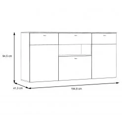 Loftscape Sideboard Corey - Inkl. Beleuchtung - Eiche Dekor / Grau 16 Loftscape Sideboard Corey - Inkl. Beleuchtung - Eiche Dekor / Grau -Wohnzimmermöbel boutique en ligne 1000282740 211109 144351000547 SKETCH DETAILS P000000001000282740 sketch