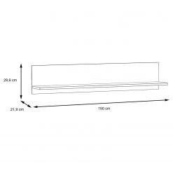 Loftscape Wandboard Corey - Eiche Dekor / Grau -Wohnzimmermöbel boutique en ligne 1000282744 211109 144353000561 SKETCH DETAILS P000000001000282744 sketch