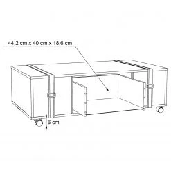 Red Living Couchtisch Weta - Altholz Dekor / Schwarz -Wohnzimmermöbel boutique en ligne 1000282757 211124 133514000525 SKETCH DETAILS P000000001000282757 sketch