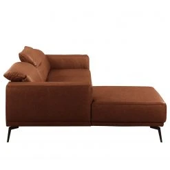 Ars manufacti Ecksofa Kalies - Echtleder - Echtleder Padme: Cognac - Longchair davorstehend links - Sitztiefenverstellung -Wohnzimmermöbel boutique en ligne 1000283566 210817 15271600556 DETAILS P000000001000283566