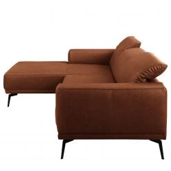 Ars manufacti Ecksofa Kalies - Echtleder - Echtleder Padme: Cognac - Longchair davorstehend links - Sitztiefenverstellung -Wohnzimmermöbel boutique en ligne 1000283566 210817 15271700559 DETAILS P000000001000283566
