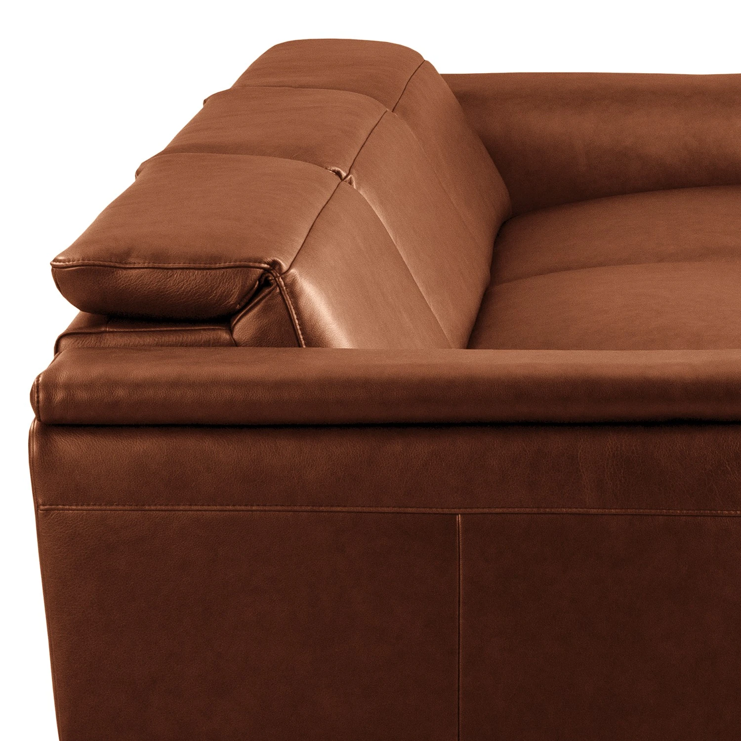 Ars manufacti Ecksofa Lagor - Echtleder - Echtleder Padme: Cognac - Longchair davorstehend links - Relaxfunktion 9 Ars manufacti Ecksofa Lagor - Echtleder - Echtleder Padme: Cognac - Longchair davorstehend links - Relaxfunktion – Bild 9