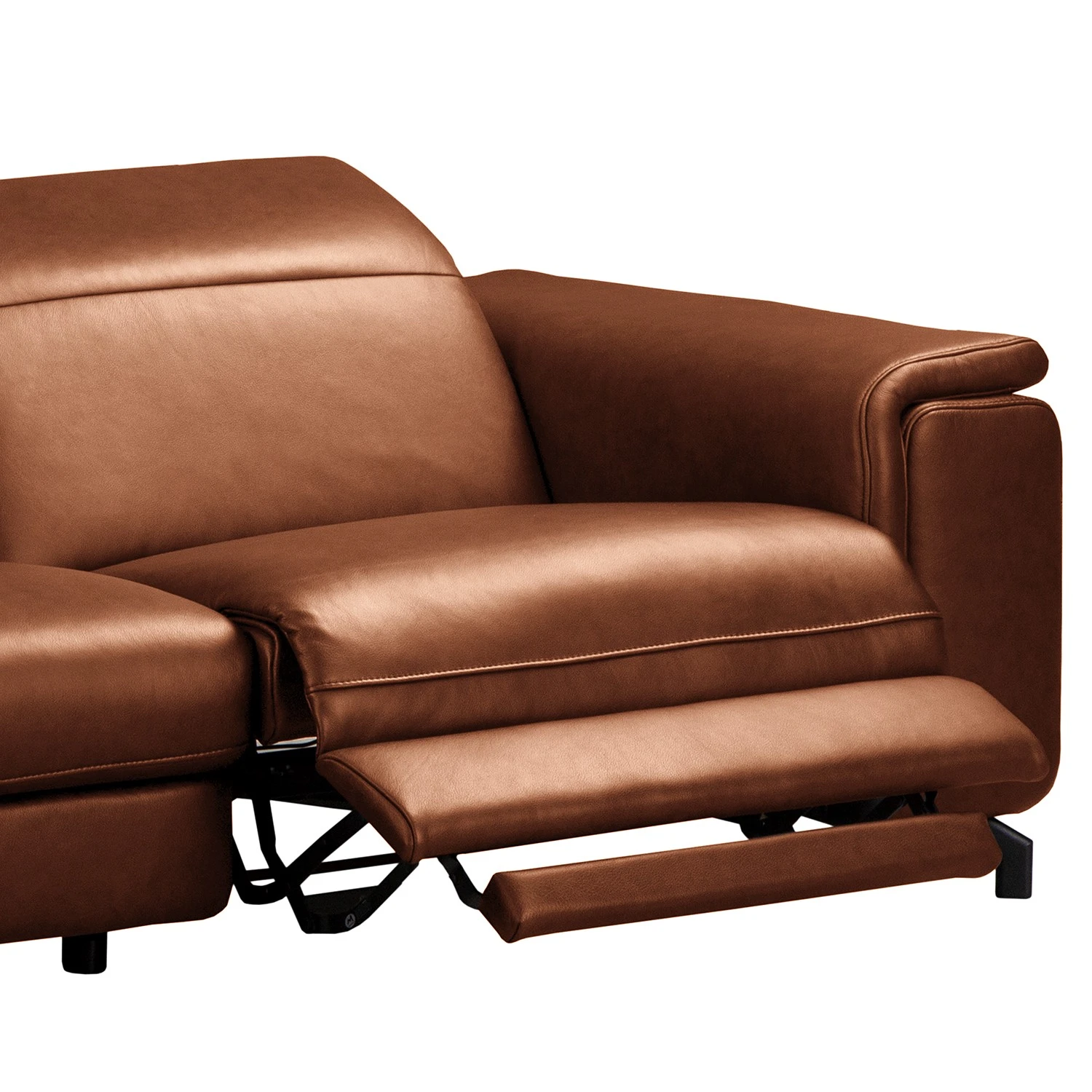 Ars manufacti Ecksofa Lagor - Echtleder - Echtleder Padme: Cognac - Longchair davorstehend links - Relaxfunktion 11 Ars manufacti Ecksofa Lagor - Echtleder - Echtleder Padme: Cognac - Longchair davorstehend links - Relaxfunktion – Bild 11
