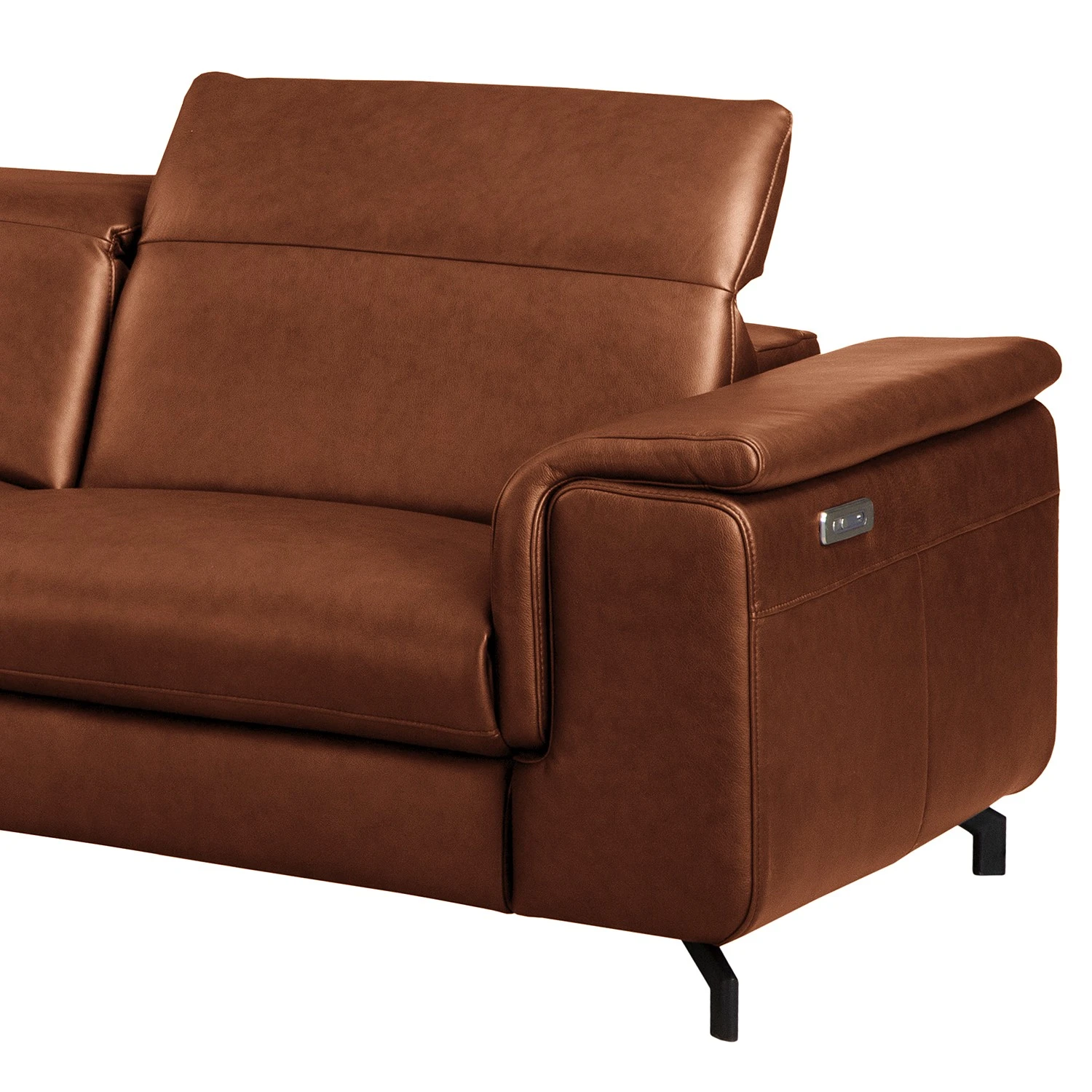 Ars manufacti Ecksofa Lagor - Echtleder - Echtleder Padme: Cognac - Longchair davorstehend links - Relaxfunktion 13 Ars manufacti Ecksofa Lagor - Echtleder - Echtleder Padme: Cognac - Longchair davorstehend links - Relaxfunktion – Bild 13