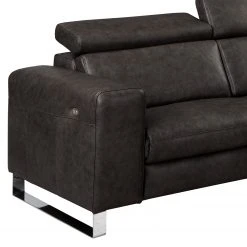 Ars manufacti Ecksofa Magas - Echtleder - Echtleder Padme: Schwarz - Ottomane davorstehend rechts - Relaxfunktion -Wohnzimmermöbel boutique en ligne 1000283584 210817 15264800162 DETAILS P000000001000283584