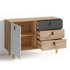 Fredriks Sideboard Bowood I - Eiche Artisan Dekor / Weiß -Wohnzimmermöbel boutique en ligne 1000283829 210805 14243400058 DETAILS P000000001000283829