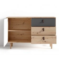 Fredriks Sideboard Bowood I - Eiche Artisan Dekor / Weiß -Wohnzimmermöbel boutique en ligne 1000283829 210805 14243400059 DETAILS P000000001000283829