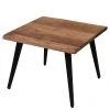 Fredriks Couchtisch Berapi - Akazie massiv / Metall - Akazie / Schwarz