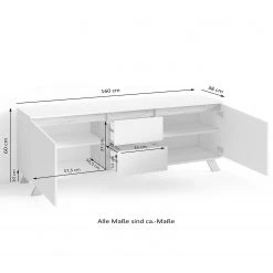 Norrwood TV-Lowboard Rautha - Matt Weiß / Eiche Dekor 11 Norrwood TV-Lowboard Rautha - Matt Weiß / Eiche Dekor -Wohnzimmermöbel boutique en ligne 1000283862 210805 14244300266 SKETCH DETAILS P000000001000283862 sketch