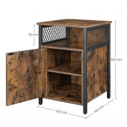 Red Living Beistelltisch Morristown - Braun / Schwarz -Wohnzimmermöbel boutique en ligne 1000283937 210813 06353800045 SKETCH DETAILS P000000001000283937 sketch