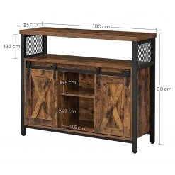 Red Living Kommode Hazlet II - Braun / Schwarz 15 Red Living Kommode Hazlet II - Braun / Schwarz -Wohnzimmermöbel boutique en ligne 1000283942 210810 15023700071 SKETCH DETAILS P000000001000283942 sketch