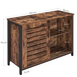 Red Living Kommode Condover VII - Braun / Schwarz 13 Red Living Kommode Condover VII - Braun / Schwarz -Wohnzimmermöbel boutique en ligne 1000283943 210813 06354100076 SKETCH DETAILS P000000001000283943 sketch