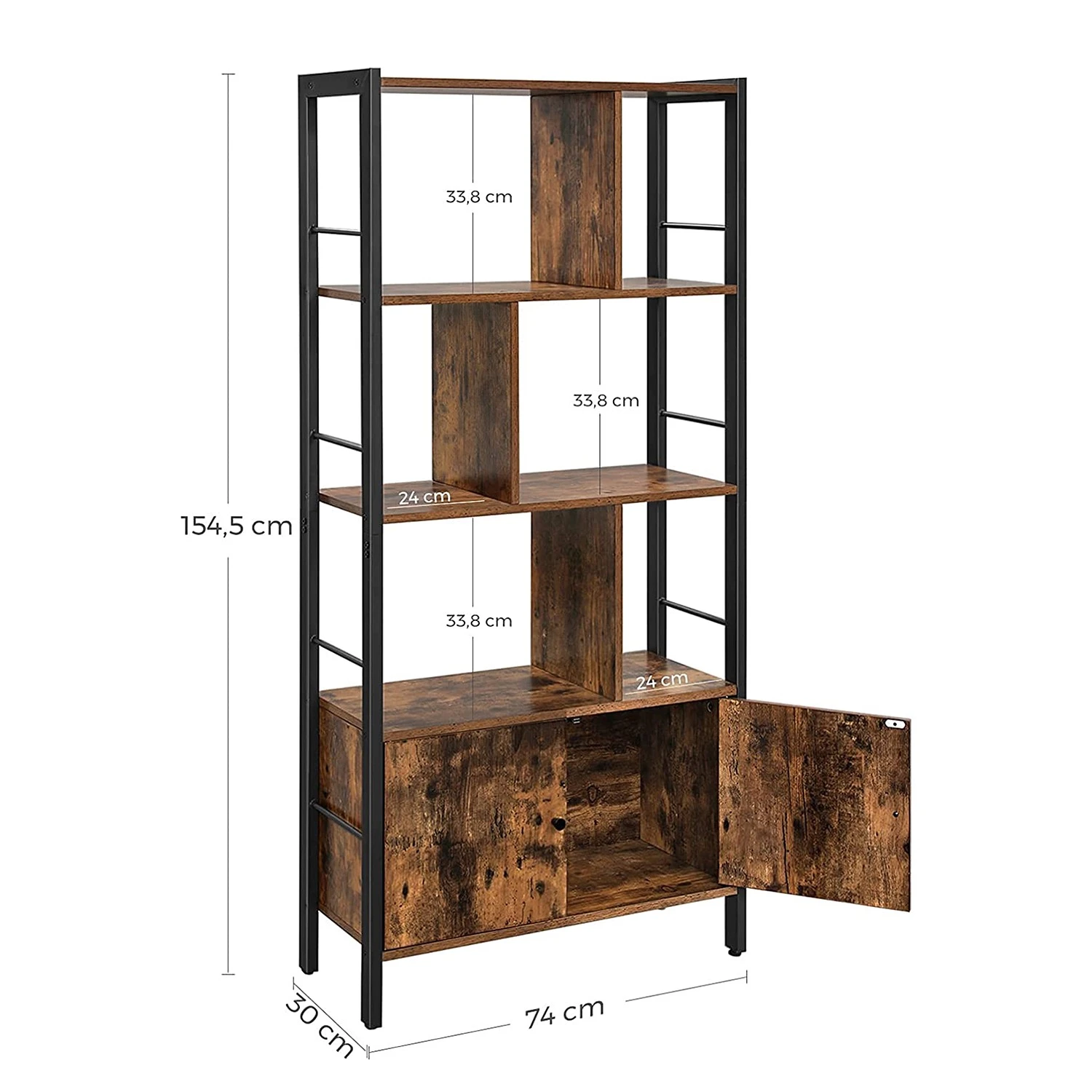 Red Living Regal Niolon II - Braun / Schwarz 8 Red Living Regal Niolon II - Braun / Schwarz – Bild 8