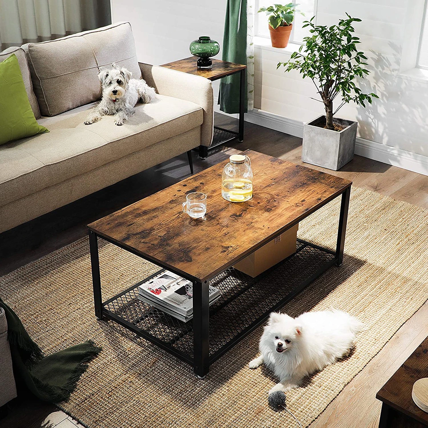 Red Living Couchtisch Covert - Braun 2 Red Living Couchtisch Covert - Braun – Bild 2