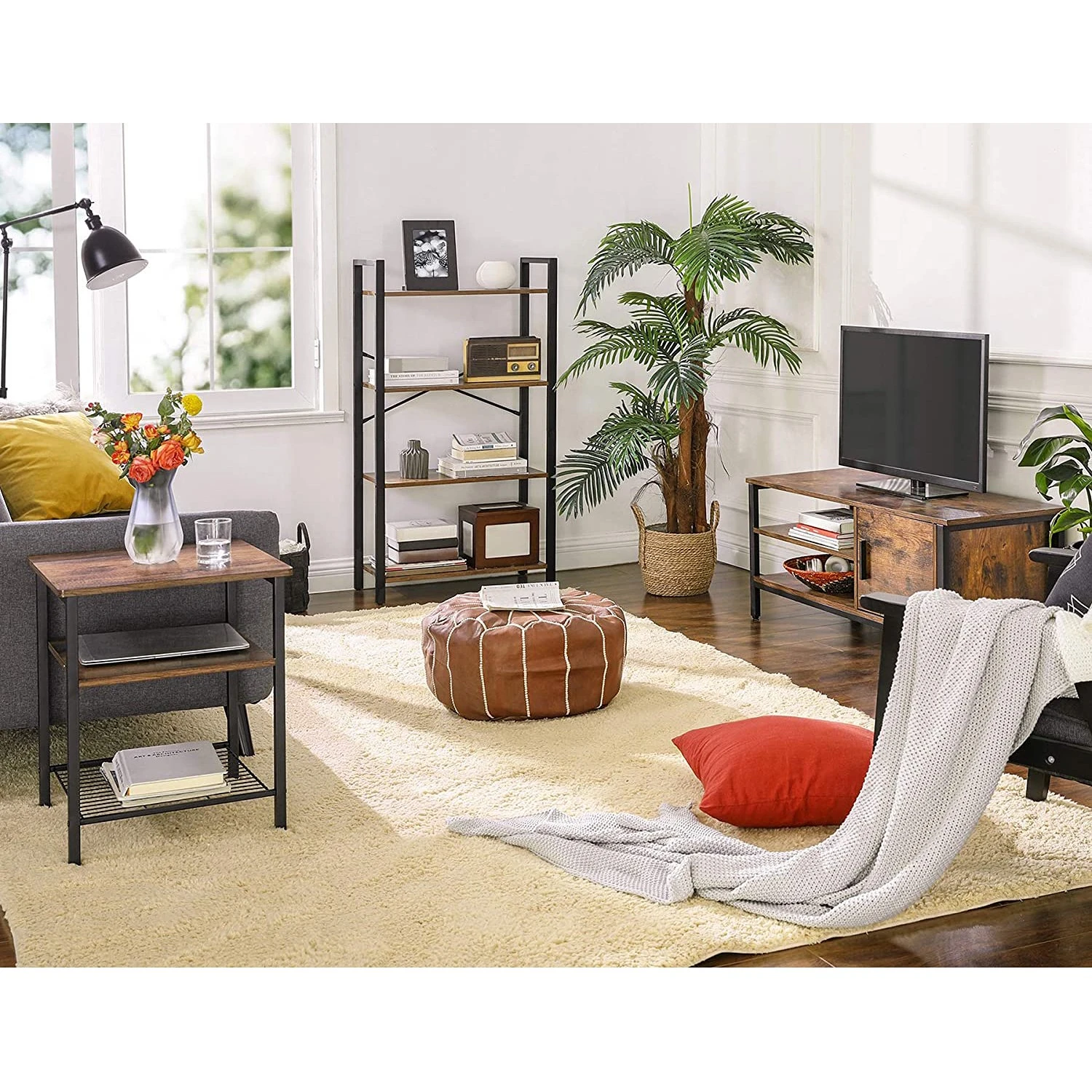 Red Living TV-Lowboard Brillac - Braun / Schwarz 4 Red Living TV-Lowboard Brillac - Braun / Schwarz – Bild 4