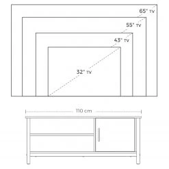Red Living TV-Lowboard Brillac - Braun / Schwarz 15 Red Living TV-Lowboard Brillac - Braun / Schwarz -Wohnzimmermöbel boutique en ligne 1000283981 210810 15023900159 SKETCH DETAILS P000000001000283981 sketch
