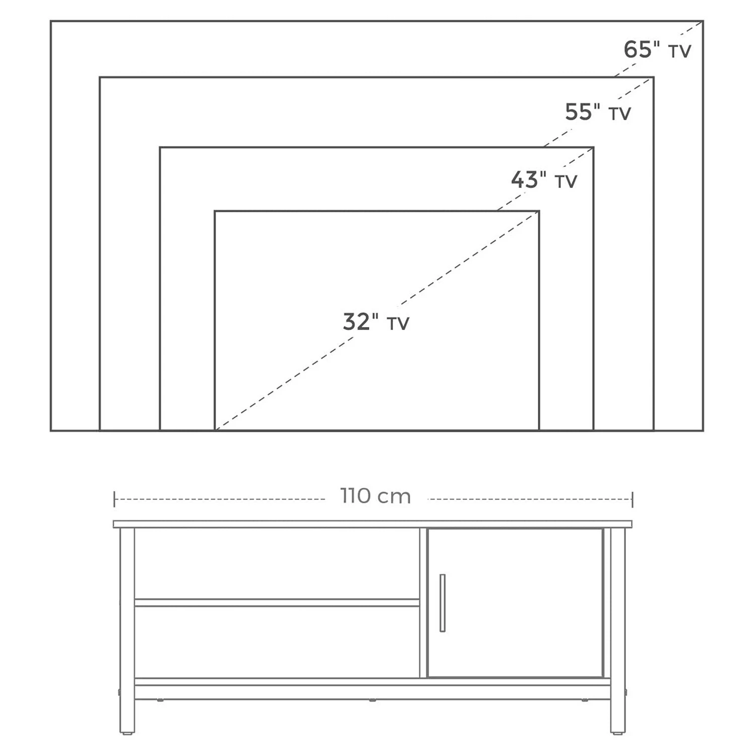 Red Living TV-Lowboard Brillac - Braun / Schwarz 8 Red Living TV-Lowboard Brillac - Braun / Schwarz – Bild 8