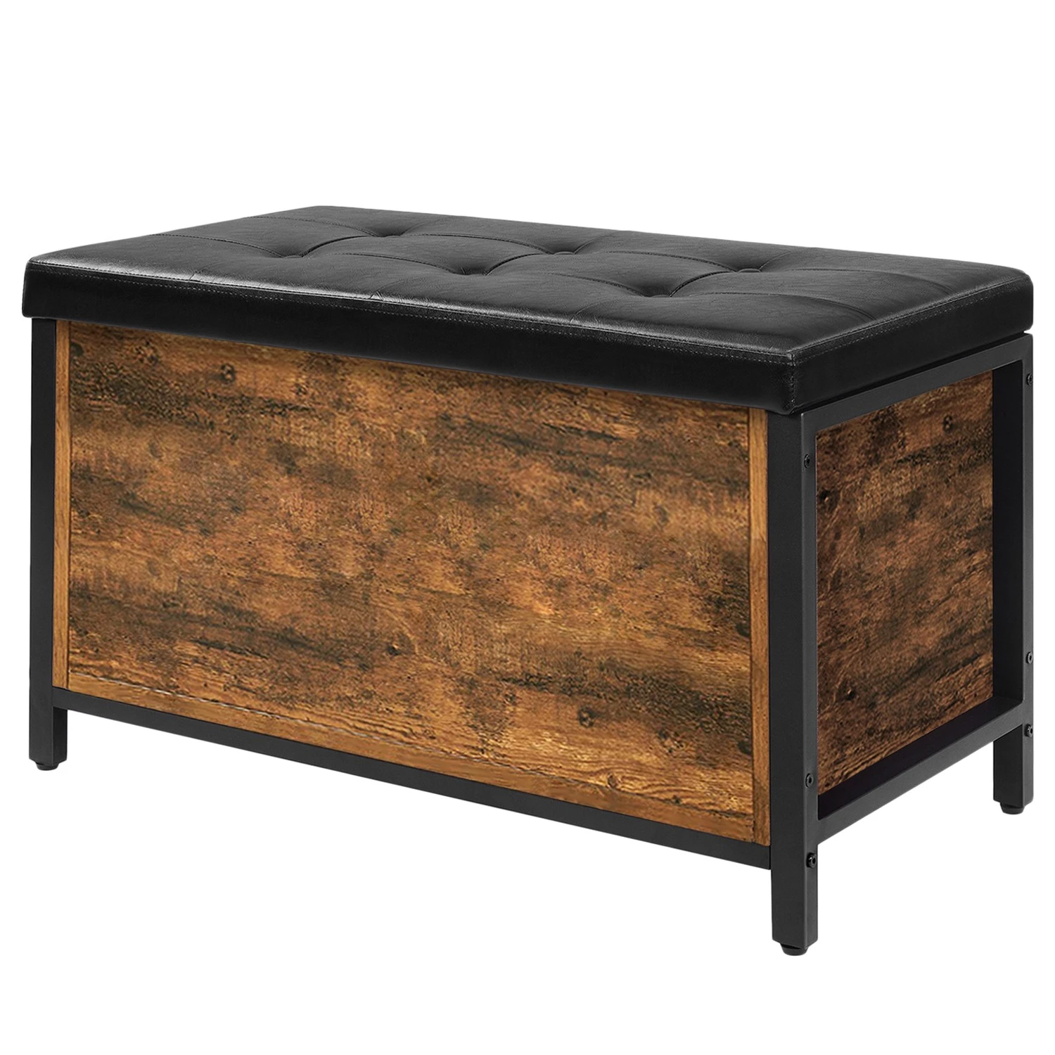 Red Living Garderobenbank Ennis - Kunstleder / Metall - Braun 1 Red Living Garderobenbank Ennis - Kunstleder / Metall - Braun