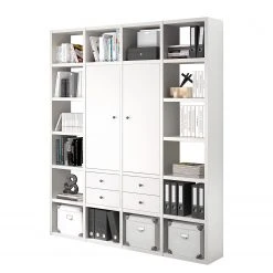 Fredriks Aktenregal-Kombination Emporio - Lack Weiß