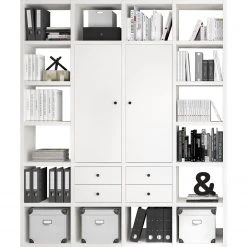 Fredriks Aktenregal-Kombination Emporio - Lack Weiß 5 Fredriks Aktenregal-Kombination Emporio - Lack Weiß -Wohnzimmermöbel boutique en ligne 1000284223 211012 16544700085 DETAILS P000000001000284223