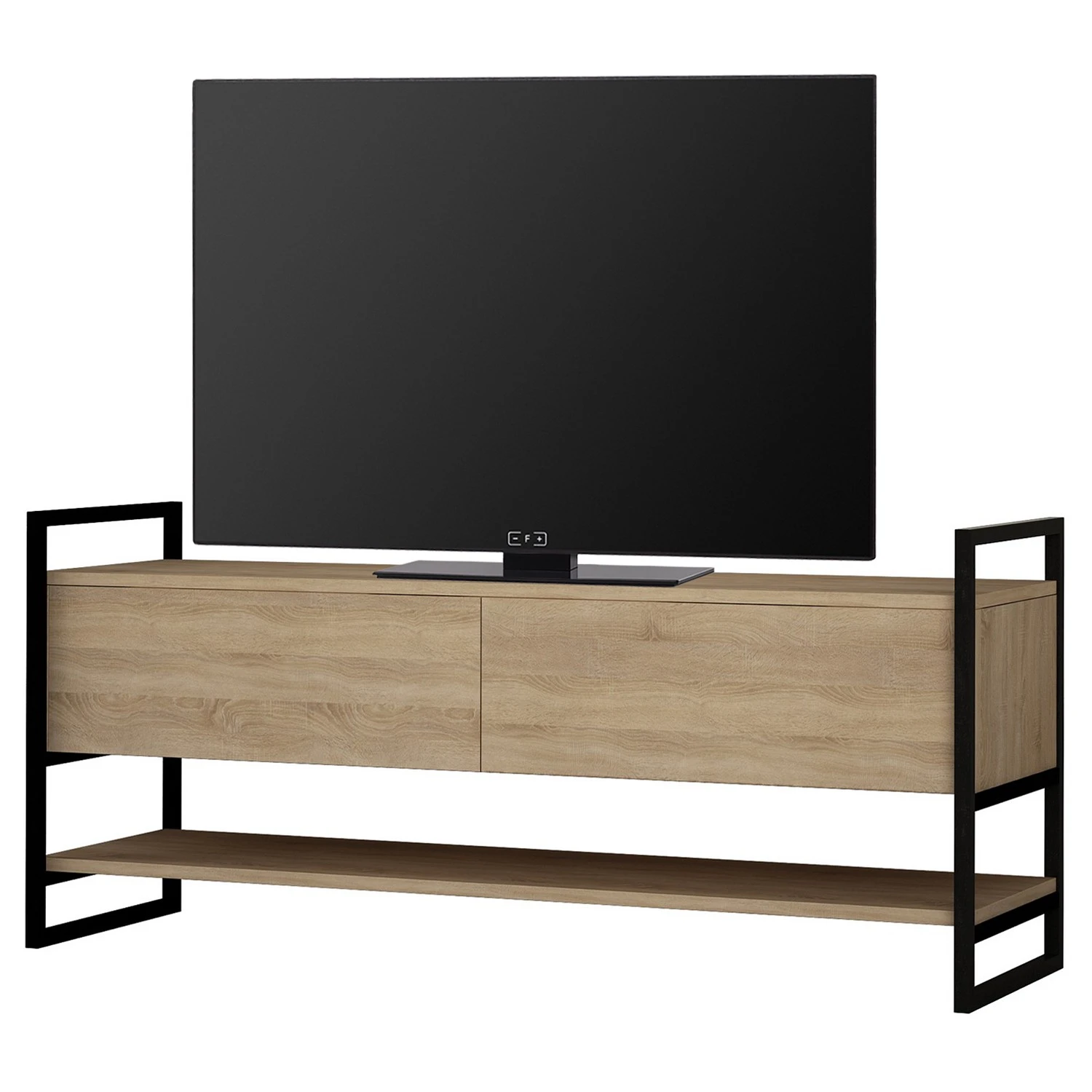 Red Living TV-Lowboard Montone - Metall - Eiche Dekor / Schwarz 1 Red Living TV-Lowboard Montone - Metall - Eiche Dekor / Schwarz