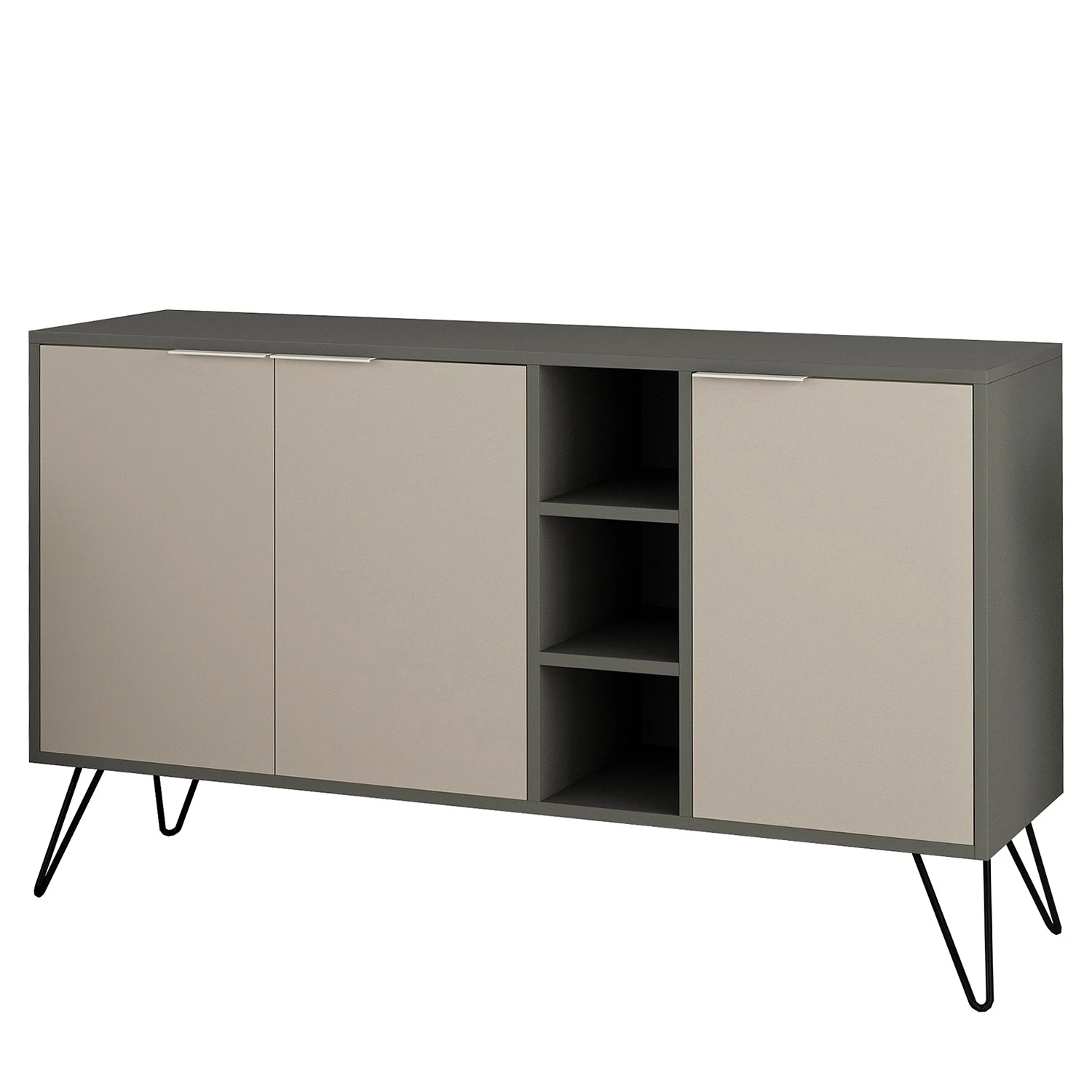 Loftscape Sideboard Caceres - Metall - Mocha / Grau 1 Loftscape Sideboard Caceres - Metall - Mocha / Grau