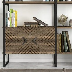 Red Living Regal Sumatra Sun - Metall - Walnuss Dekor / Schwarz 14 Red Living Regal Sumatra Sun - Metall - Walnuss Dekor / Schwarz -Wohnzimmermöbel boutique en ligne 1000284387 210809 06091300164 DETAILS P000000001000284387