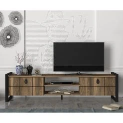 Red Living TV-Lowboard Lanz - Walnuss Dekor / Schwarz 10 Red Living TV-Lowboard Lanz - Walnuss Dekor / Schwarz -Wohnzimmermöbel boutique en ligne 1000284401 210809 06093200208 MOOD DETAILS P000000001000284401 mood