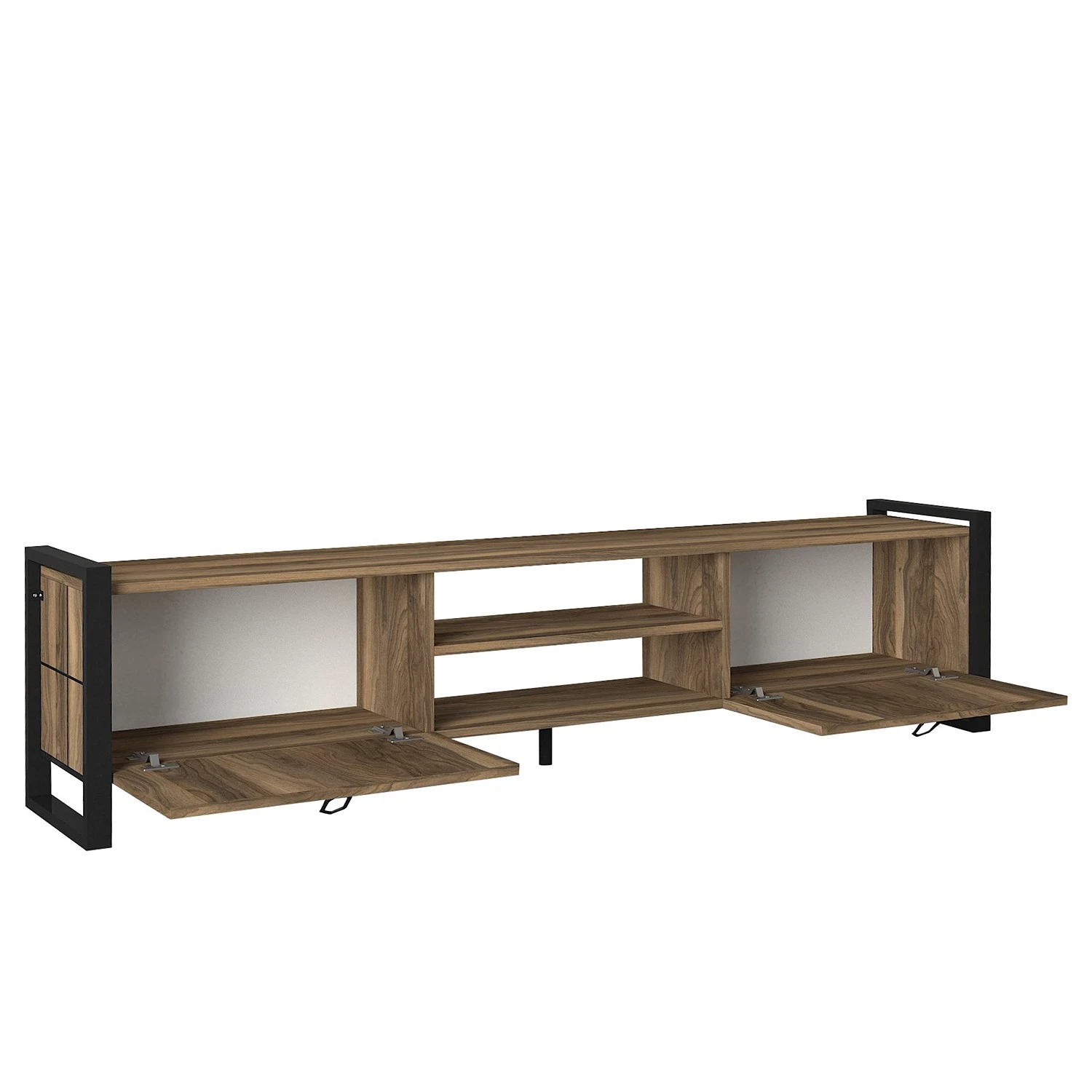 Red Living TV-Lowboard Lanz - Walnuss Dekor / Schwarz 5 Red Living TV-Lowboard Lanz - Walnuss Dekor / Schwarz – Bild 5