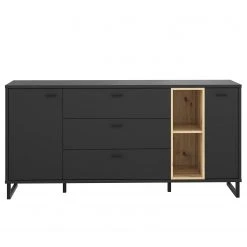 Loftscape Sideboard Mazzo - Schwarz / Eiche Artisan Dekor -Wohnzimmermöbel boutique en ligne 1000285799 210819 12212500044 DETAILS P000000001000285799