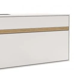 GWINNER Lowboard Calea I - Echtholzfurnier - Matt Weiß / Eiche - Schublade links -Wohnzimmermöbel boutique en ligne 1000285808 211117 16012200048 DETAILS P000000001000285808