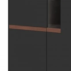 GWINNER Highboard Calea II - Matt Anthrazit / Nussbaum - Ohne Beleuchtung -Wohnzimmermöbel boutique en ligne 1000285826 211117 160124000100 DETAILS P000000001000285826